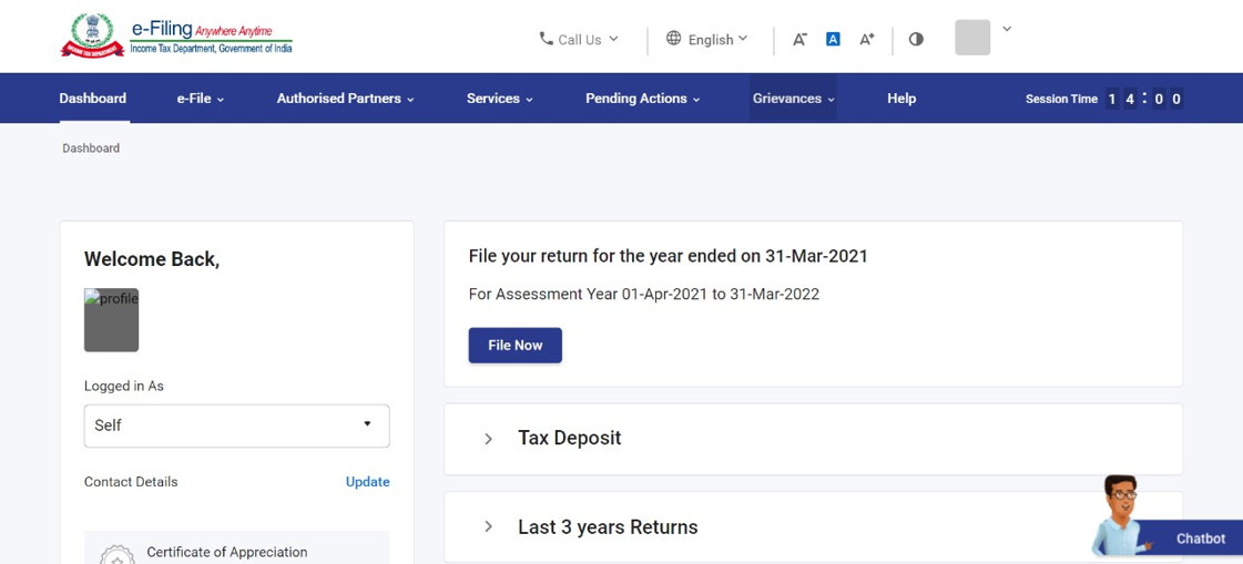 Login User Manual Tax Department